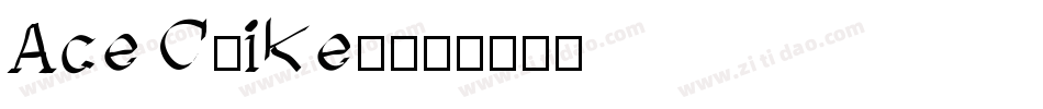 Ace Crikey字体转换